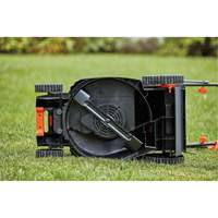 Lawn Mower with Comfort Grip Handle, Push Walk-Behind, Electric, 15" Cutting Width Equipex