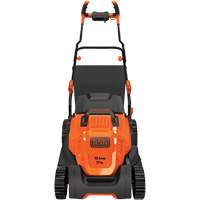 Lawn Mower with Comfort Grip Handle, Push Walk-Behind, Electric, 17" Cutting Width Equipex