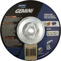 Gemini&reg; Saucer Wheel, 7" x 1/4", 5/8"-11 Arbor, Aluminum Oxide, Type 28 Equipex