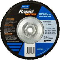 Bear-Tex&reg; Rapid Strip Non-Woven Depressed Center Discs, 7" Dia., Extra Coarse Grit, Silicon Carbide Equipex