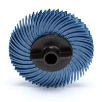 Meule en soie radiale Scotch-Brite, Oxyde d'aluminium, Grain 400, 2" dia. Equipex