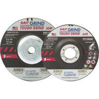 A24T Tough Grind Grinding Wheel, 5" x 1/4", 7/8" Arbor, Aluminum Oxide, Type 27 Equipex