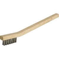 Petites brosses industrielles de nettoyage, Acier inoxydable, 3 x 7 rangs de fils, Longueur 7-3/4" Equipex