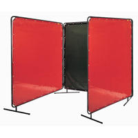 &eacute;cran et cadre pour soudage, Vert olive, 6' x 6' Equipex