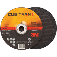 Meules &agrave; moyeu d&eacute;port&eacute; Cubitron II, 4" x 1/4", Arbre 3/8", Type 27 Equipex