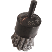 Brosses mont&eacute;es &agrave; fils nou&eacute;s, 1" dia., dia. Des fils 0,014", Tige 1/4" Equipex