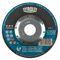 Meule &agrave; tronçonner 2-en-1 de premi&egrave;re qualit&eacute; Thincut, 4-1/2" x 0,045", Arbre de 7/8", Type 27, Oxyde d'aluminium, 13 300 Tr/min Equipex