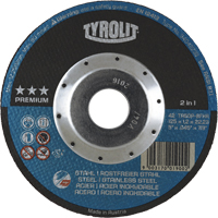 Meule &agrave; tronçonner 2-en-1 de premi&egrave;re qualit&eacute; Thincut, 4-1/2" x 0,045", Arbre de 7/8", Type 27, Oxyde d'aluminium, 13 300 Tr/min Equipex