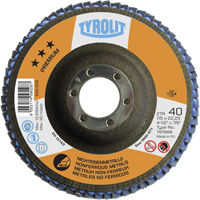 Disque &agrave; lamelles en aluminium 4-1/2", 4-1/2" x 7/8", Type 29, Grain 40, C&eacute;ramique Equipex
