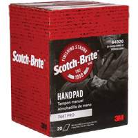 Scotch-Brite 7447 Hand Pads, Aluminum Oxide, 9" x 6", Very Fine Grit Equipex