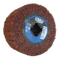 Tambour de conditionnement de surface Pro-Line, 4" dia. x 2" la, 3/4" Arbre, Grain Cors&eacute;, Oxyde d'aluminium Equipex