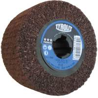 Tambour de conditionnement de surface Pro-Line, 4" dia. x 2" la, 3/4" Arbre, Grain Fin, Oxyde d'aluminium Equipex