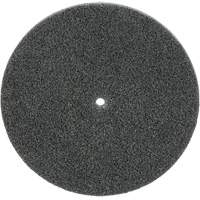 Meule unitaris&eacute;e EXL Scotch-Brite, 5" x 1/4", Arbre de 1/4", Grain de Fin, Carbure de silicium Equipex