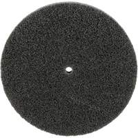 Meule unitaris&eacute;e EXL Scotch-Brite, 5" x 1/2", Arbre de 1/4", Grain de Fin, Carbure de silicium Equipex