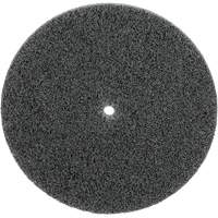Meule unitaris&eacute;e EXL Scotch-Brite, 5" x 1/4", Arbre de 1/4", Grain de Fin, Carbure de silicium Equipex