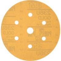 Disque de ponçage antipoussi&egrave;re Hookit, dia 6", Grain P180, Oxyde d'aluminium, Poids C Equipex