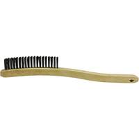 Brosse de nettoyage, Acier inoxydable, 3 x 19 rangs de fils, Longueur 13-11/16" Equipex