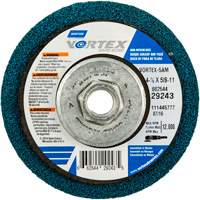 Vortex Rapid Blend Non-Woven Depressed Center Abrasive Disc, 4-1/2" Dia., 100-120 Grit, Aluminum Oxide Equipex