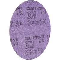 Cubitron II Hookit 775L Series Film Disc, 6" Dia., 240+ Grit, Ceramic, 3 mils Equipex