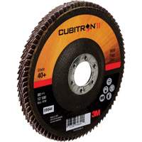 Cubitron II 969F Flap Disc, 5" x 7/8", Type 27, 40+ Grit, Ceramic Equipex