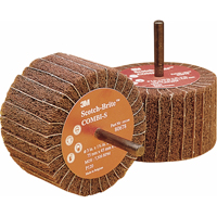 Combi Wheels, 3" Dia. x 1-3/4" W, 1/4" Arbor, Aluminum Oxide Equipex