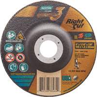 Meule &agrave; tronçonner Quantum3 RightCut, 5" x 1/16", Arbre de 7/8", Type 27/42, C&eacute;ramique d'alumine, 12225 Tr/min Equipex