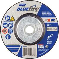 BlueFire&reg; XXL Grinding Wheel, 4-1/2" x 1/4", 5/8" Arbor, Ceramic Alumina, Type 27 Equipex
