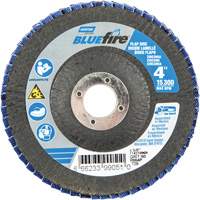R884P BlueFire&reg; Conical Flap Disc, 4" x 5/8", Type 29, P60 Grit, Zirconia Alumina Equipex