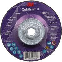 Cubitron 3 Cut & Grind Wheel, 4-1/2" x 5/32", 5/8"-11 Arbor, Type T27, 36+ Grit, Ceramic Equipex