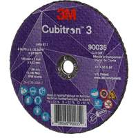 Meule &agrave; tronçonner Cubitron 3, 4" x 1/8", Arbre de 3/8", Type T1, C&eacute;ramique, 21000 Tr/min Equipex
