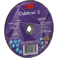 Meule &agrave; tronçonner Cubitron 3, 4" x 1/8", Arbre de 3/8", Type T1, C&eacute;ramique, 21000 Tr/min Equipex