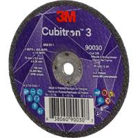 Cubitron 3 Cut-Off Wheel, 3" x 0.035", 1/4" Arbor, Type T1, Ceramic, 21000 RPM Equipex