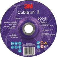 Cubitron 3 Cut-Off Wheel, 6" x 0.045", 7/8" Arbor, Type T27, Ceramic, 10200 RPM Equipex