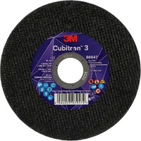 Cubitron 3 Cutting Disc, 5" x 9/32", 3/8" Arbor, Type 41 Equipex