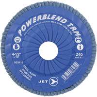 Disque &agrave; lamelles ajustables TRM Powerblend, 4-1/2" x 7/8", Type 29, Grain Z40, Zirconium Equipex