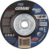Gemini RightCut Right Angle Cut-Off Wheel, 4-1/2" x 0.045", 5/8"-11 Arbor, Type 27/42, Aluminum Oxide, 13580 RPM Equipex