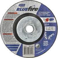 BlueFire Grinding & Cutting Wheel, 4-1/2" x 1/8", 5/8"-11 Arbor, Type 27, Zirconia Alumina Equipex