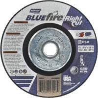BlueFire RightCut Right Angle Cut-Off Wheel, 4-1/2" x 1/16", 5/8"-11 Arbor, Type 27/42, Aluminum Oxide, 13580 RPM Equipex