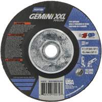 Gemini XXL Grinding & Cutting Wheel, 4-1/2" x 1/8", 5/8"-11 Arbor, Type 27, Aluminum Oxide Equipex