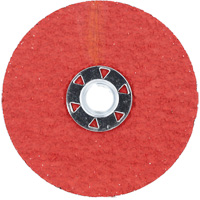 Blaze F980 Speed-Change Fastener Fiber Locking Disc, 4-1/2" Dia., 24 Grit, Ceramic Alumina Equipex