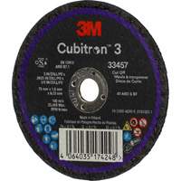 Cubitron 3 Cut-Off Wheel, 3" x 0.063", 3/8" Arbor, Ceramic Equipex