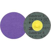 Cubitron 3 Roloc Fibre Disc, 2" Dia., 80+ Grit, Ceramic Equipex