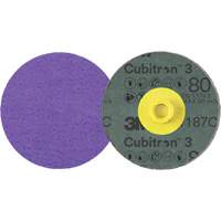 Cubitron 3 Roloc Fibre Disc, 4" Dia., 80+ Grit, Ceramic Equipex