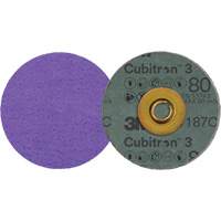 Cubitron 3 Roloc Fibre Disc, 3" Dia., 80+ Grit, Ceramic Equipex