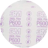 Disque abrasif de finition en pellicule Hookit 00971 260L, dia 6", Grain P600, Oxyde d'aluminium Equipex