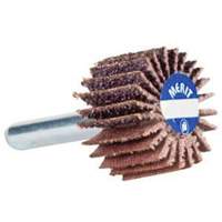 Mini Flap Wheel, Aluminum Oxide, 80 Grit, 1-1/2" x 1-1/2" x 1/4" Equipex