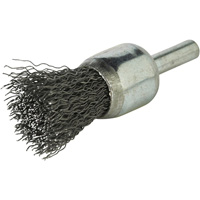 Stem Mounted Crimped Wire Brush, 3/4", 0.014" Fill, 1/4" Shank Equipex