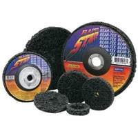 Bear-Tex&reg; Rapid Strip Non-Woven Depressed Center Disc, 4-1/2" Dia., Extra Coarse Grit, Silicon Carbide Equipex