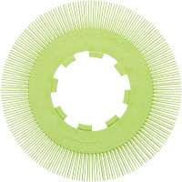 Brosse radiale en soies de pr&eacute;cision type S PN-RB sans adaptateur Scotch-Brite, C&eacute;ramique, Grain 50+, 8" dia. Equipex