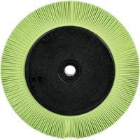 Brosse radiale en soies de pr&eacute;cision type S PN-RB avec bride Scotch-Brite , C&eacute;ramique, Grain 50+, 8" dia. Equipex
